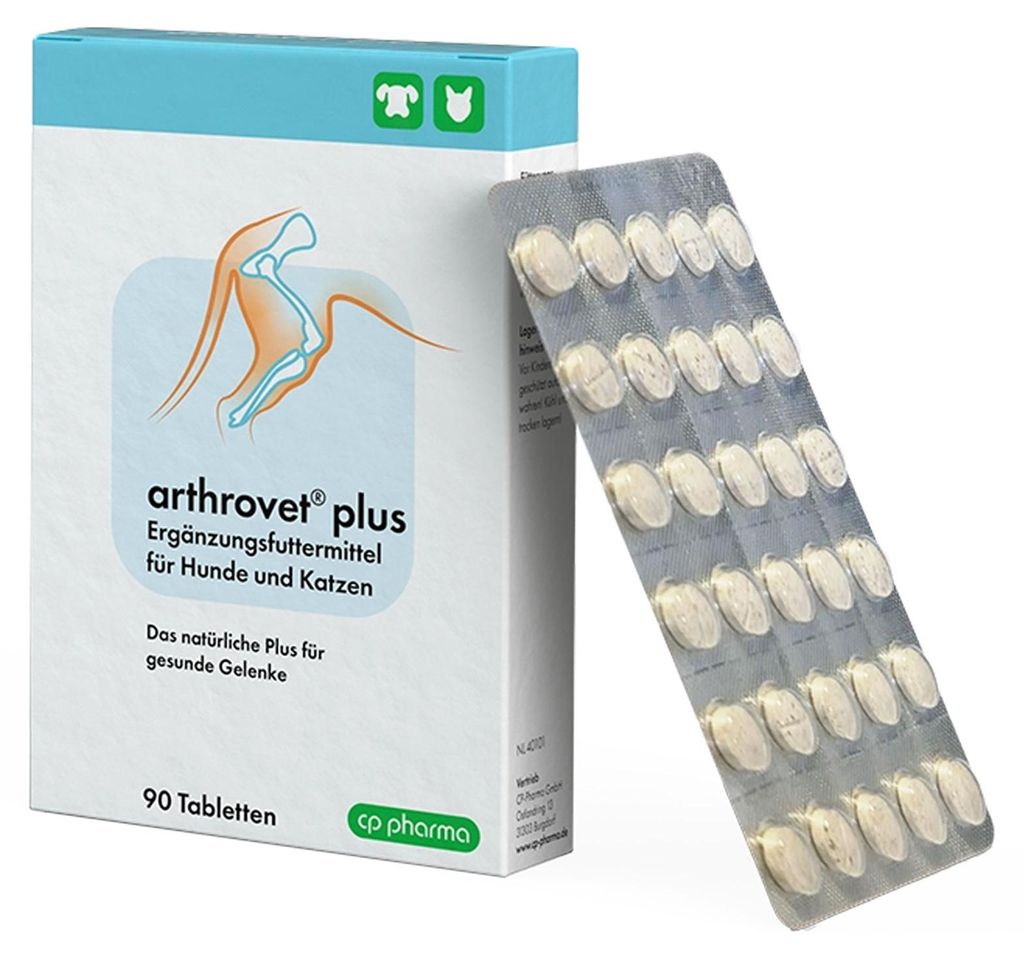 Arthrovet plus 90 Tabletten mit Grünlippmuschel Produktbild 