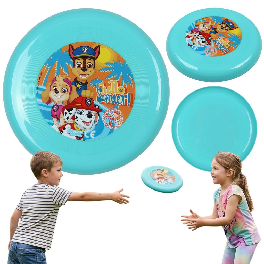 PAW Patrol Fliegendes Frisbee für Kinder, Spielscheibe für den Garten, 23 cm