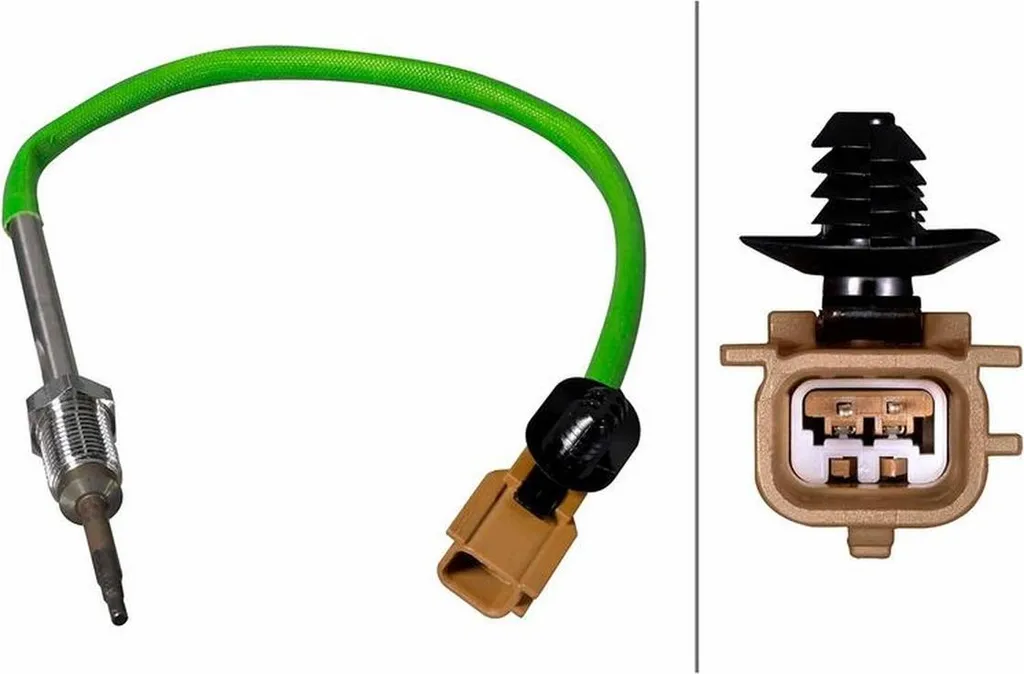 Sonde de température échappement 2 pôles pour NISSAN NOTE câble 260 mm