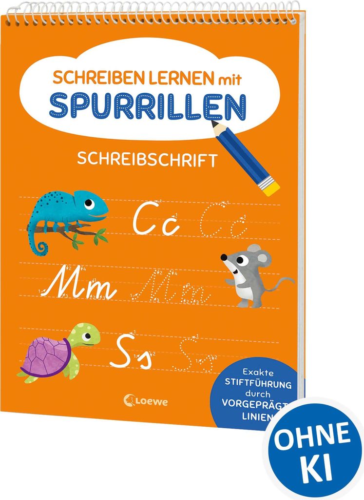 Loewe Schreiben lernen mit Spurrillen - Schreibschrift