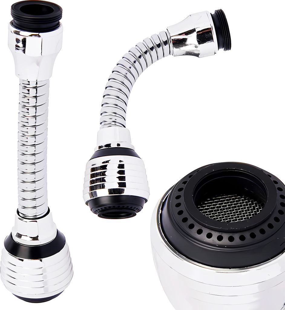 BRAUSEKOPF 15cm mit 3 Funktionen Strahlregler Mischdüse Produktbild 
