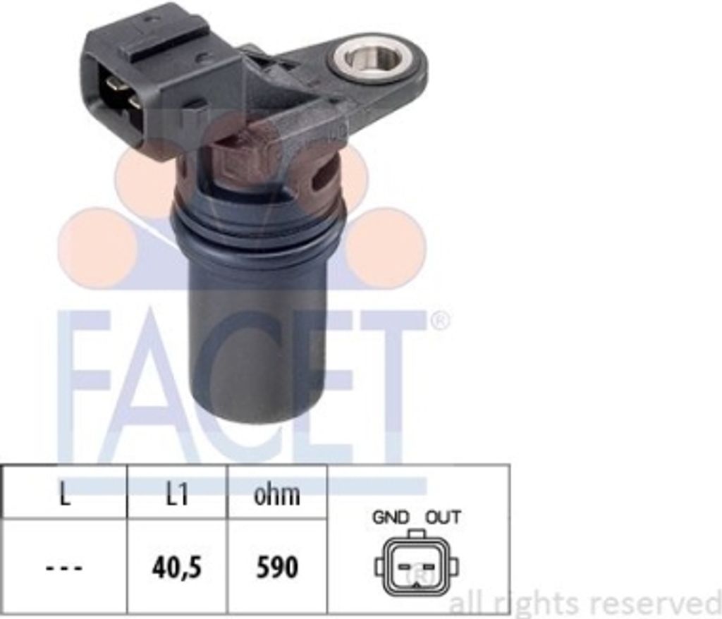 1 Sensor, Drehzahl FACET 9.0539 Italy - OE Equivalent für NISSAN OPEL