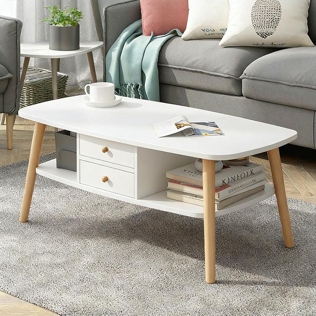 Couchtisch Wohnzimmermöbel Couchtisch mit Schubladen Produktbild 
