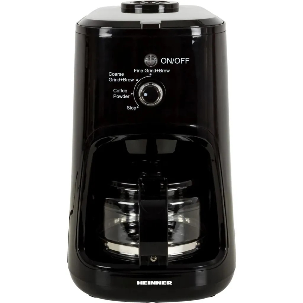 Machine à café à grain avec broyeur inox Heinner HCM-900RBK 0,6L 900W