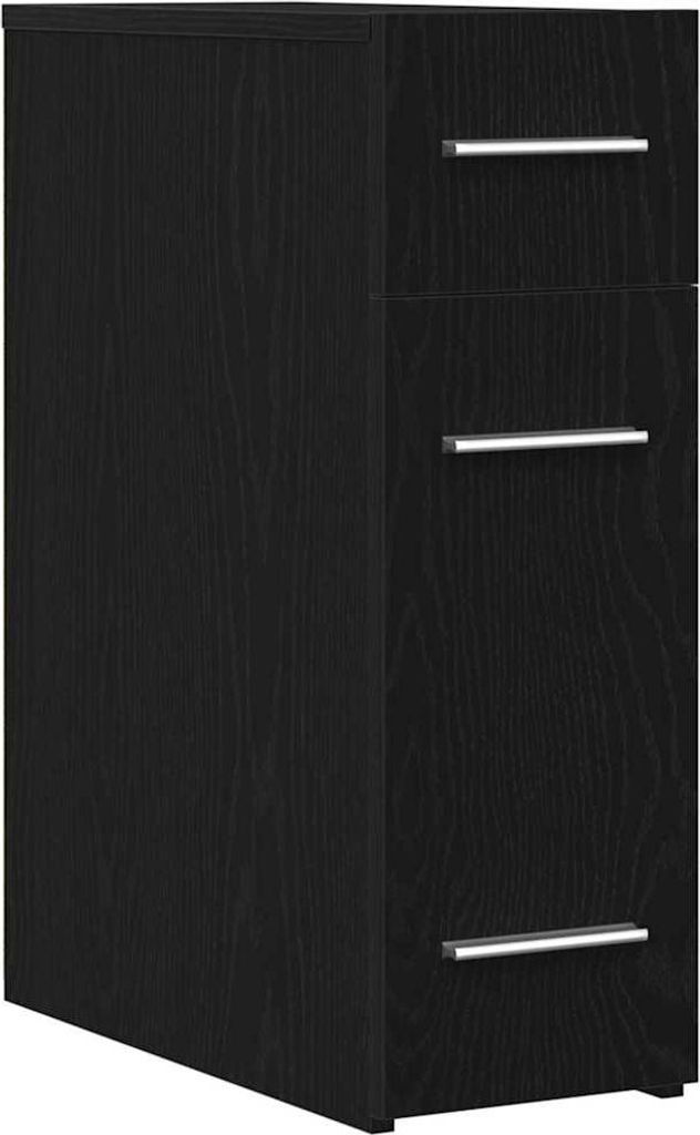 "SALE 2026"Flurschrank - elegante Design - Mehrzweckschrank - Apothekerschrank Schwarze Eiche 20 x 45.5 x 60 cm Holzwerkstoff - Kommoden DE9155106