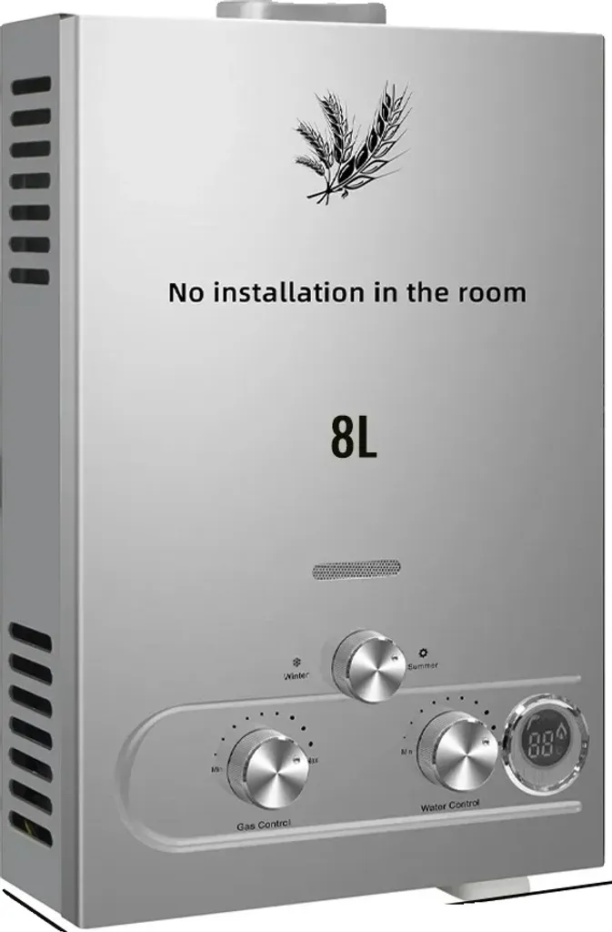 Chauffe-eau GPL portable pour camping et van 8L - Eau chaude VEVOR 16kW