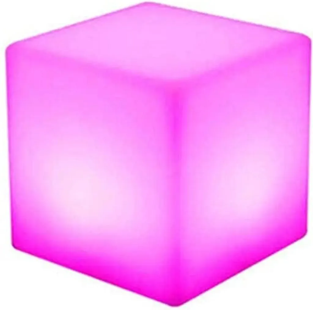Cube LED RGB 16 Couleurs avec Télécommande - Cube Déco Blanc 30 cm - 3