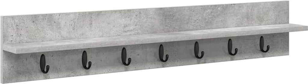 Wandmontierter nachttisch Beton Grau 100 x 10,5 x 18 cm