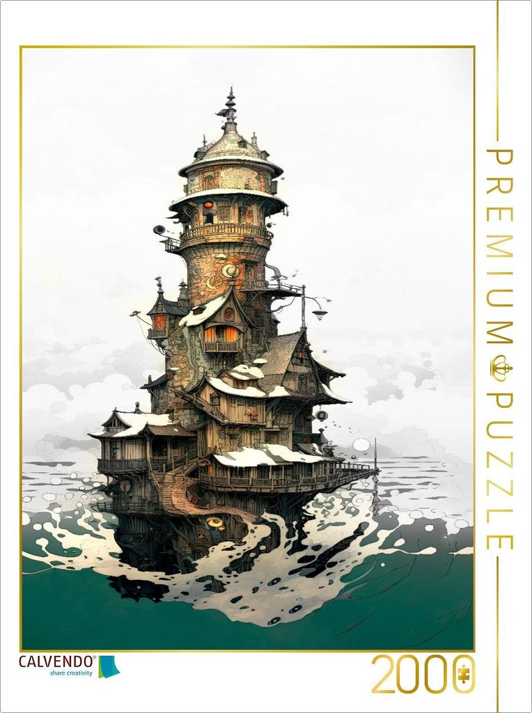 CALVENDO Puzzle Leuchtturm-Odyssee | 2000 Teile Lege-Größe 90x67cm Foto-Puzzle für glückliche Stunden