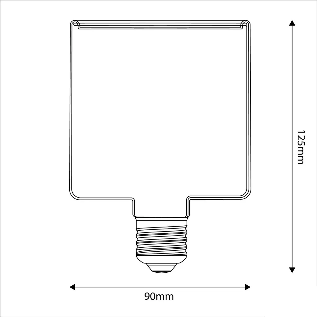 Ampoule LED E27 Dimmable sans Scintillement Cube Ghost Line 300 Lm