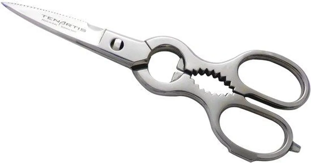 Ciseaux de cuisine multifonctions en acier inoxydable de 20 cm - Silver