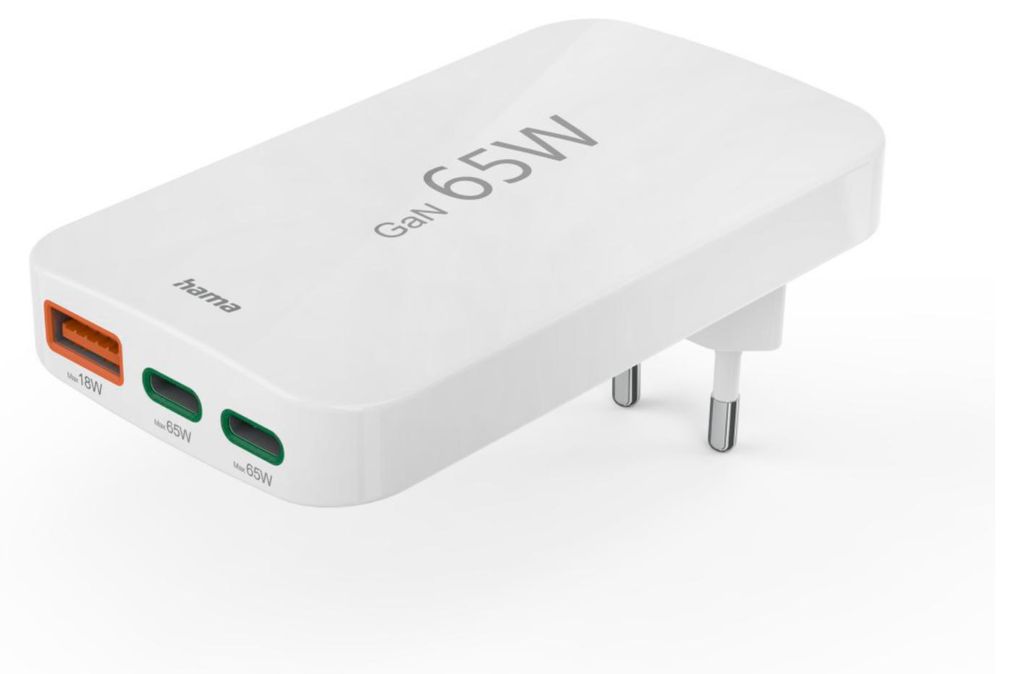 Universal-USB-C-Notebook-Netzteil, flaches Ladegerät, GaN, PD, 5-20V/65W (00200020) Laptop-Netzteil