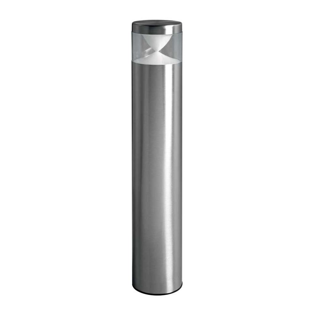 A single outdoor lamp post on a white background.