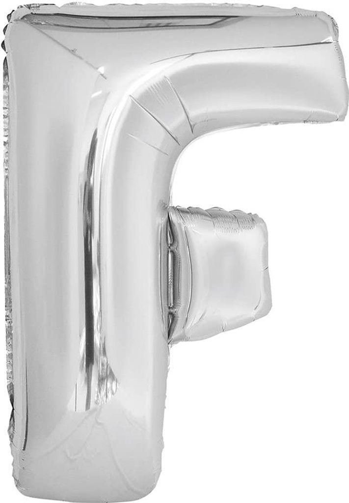 Unique Party - "Giant" - Folienballon "F" - Folie SG23685 (Einheitsgröße) (Silber)