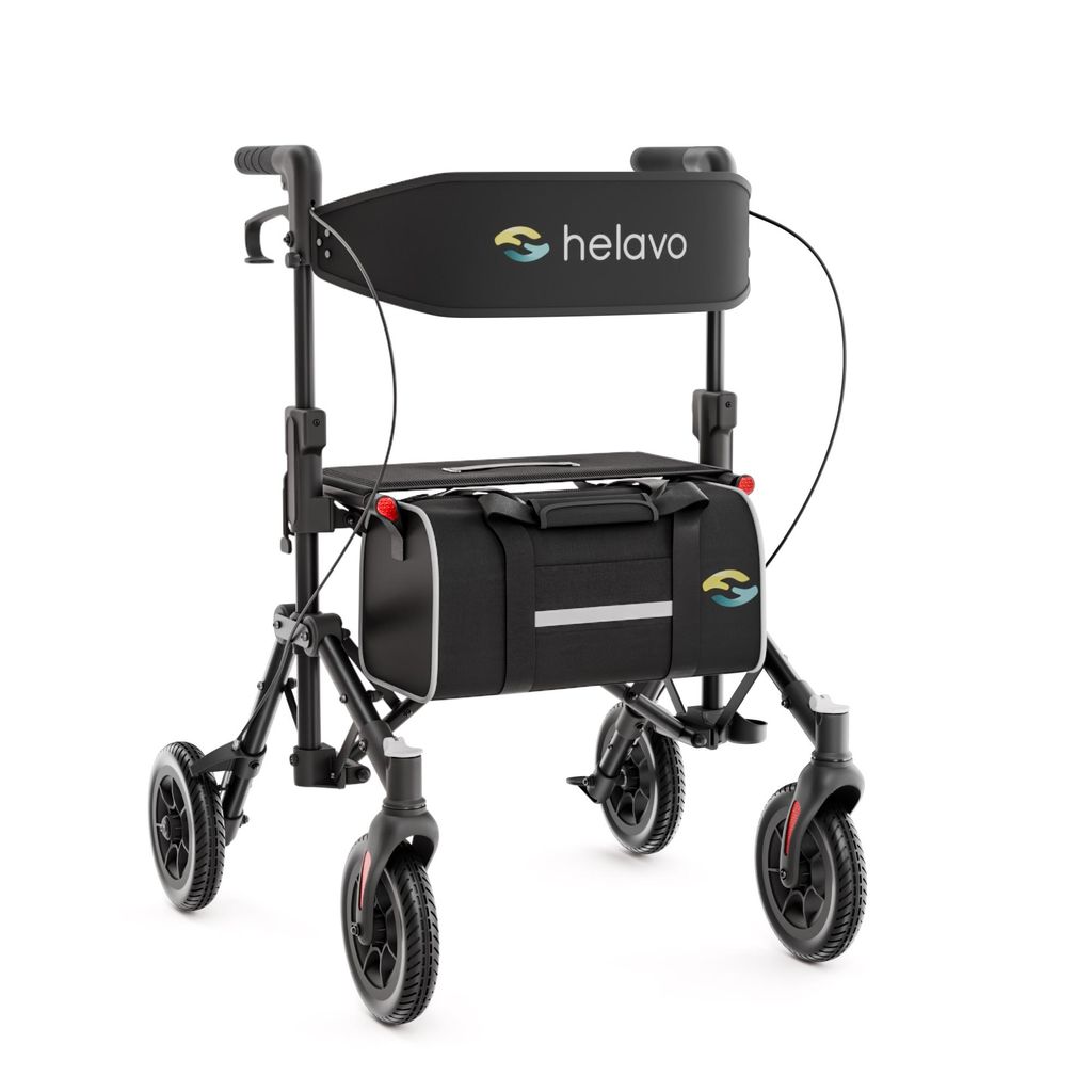 Helavo Reiserollator faltbar und leicht mit Sitz für Produktbild 