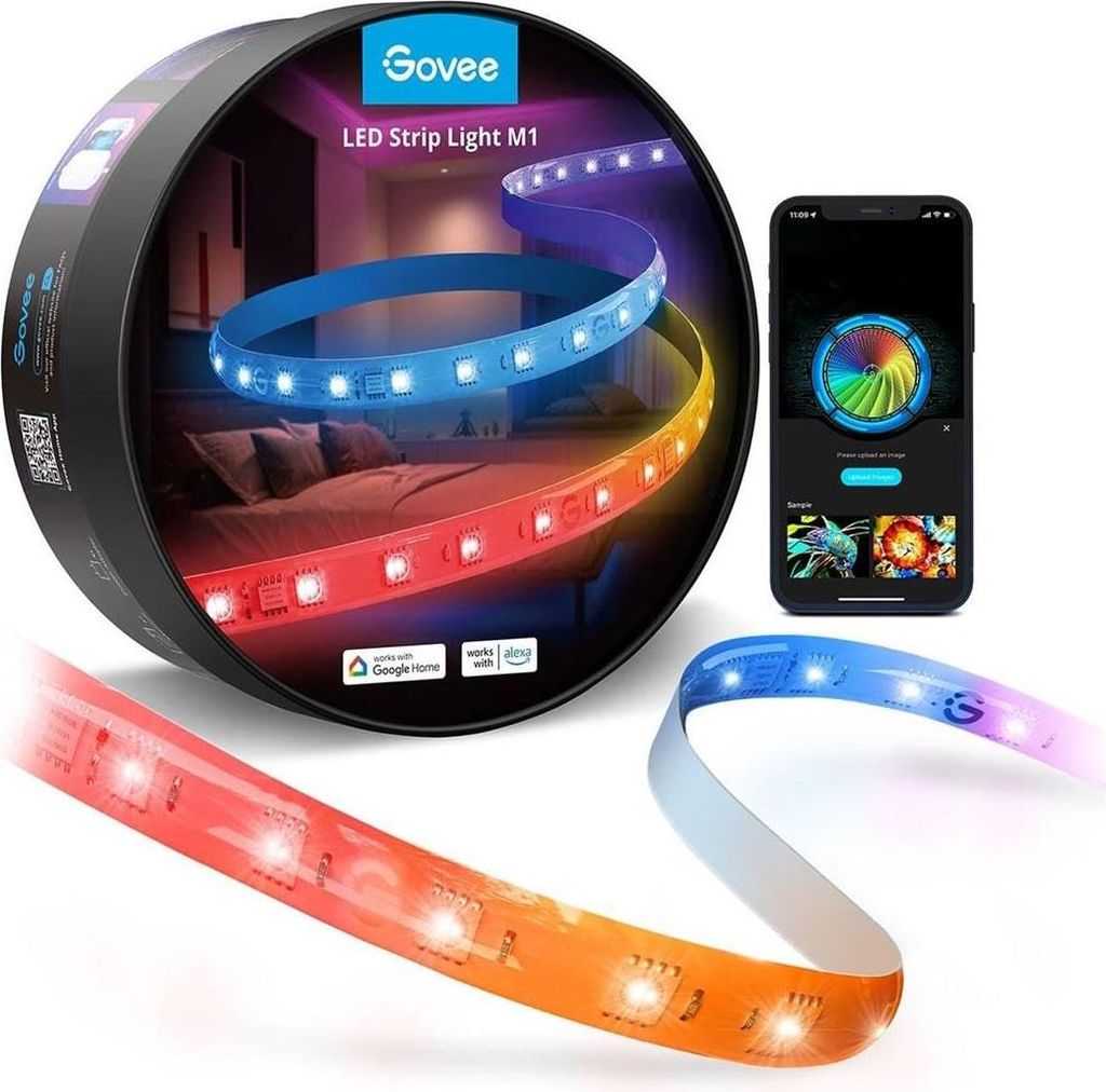 Govee Außen-Neon-LED-Streifen RGBIC Wi-Fi Bluetooth 10 m Produktbild 