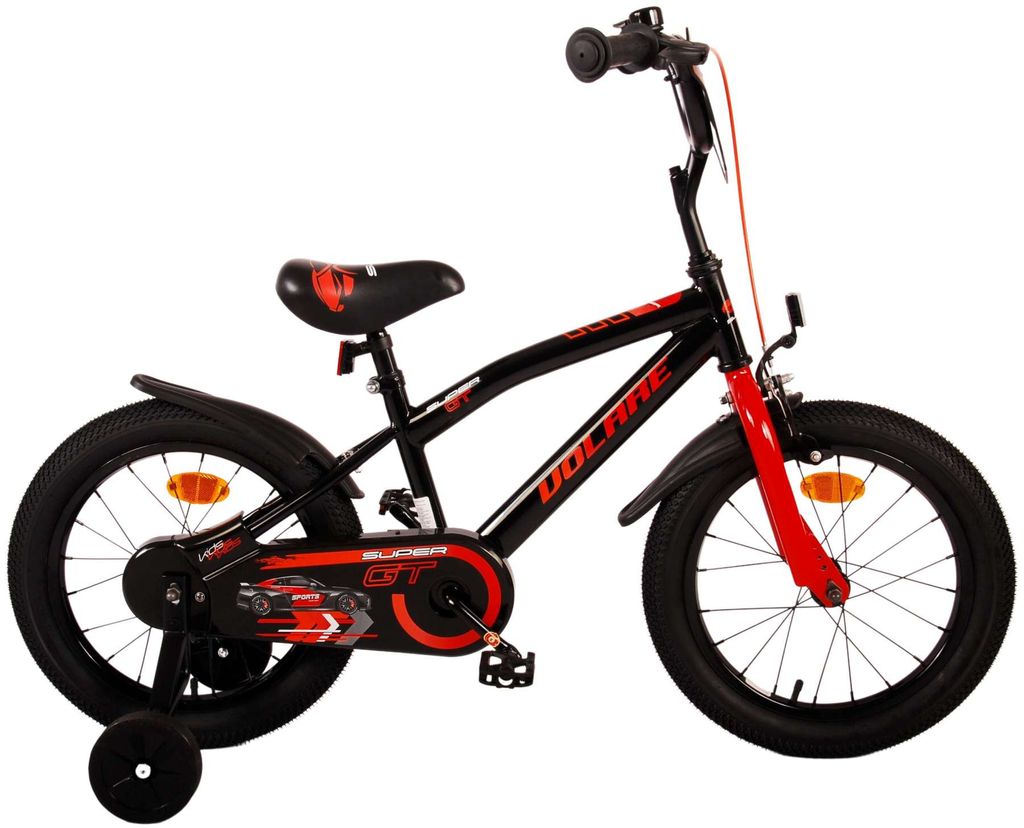 Volare Super GT Kinderfahrrad - Jungen - 16 Zoll - Rot