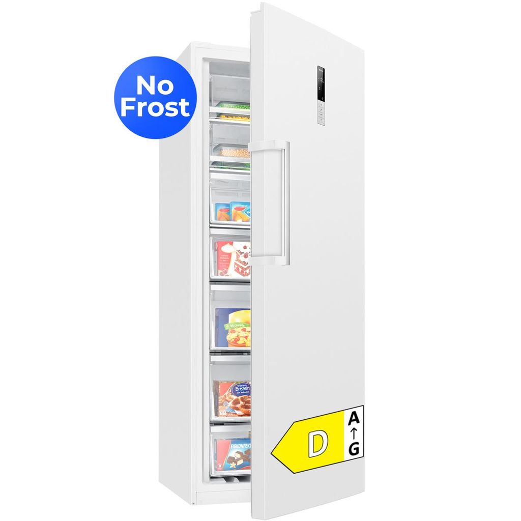 Bomann Gefrierschrank Nofrost | 2in1 - auch auf kühlen umstellbar | 186cm | | Tiefkühlschrank leise | 380L Freezer | GSVS 7365