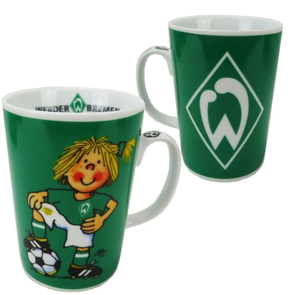 SV Werder Bremen Kaffeebecher Tasse "Stadtmusikanten-Raute" 