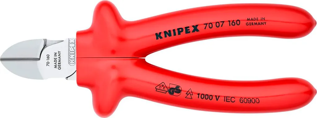 KNIPEX 70 01 160 Tronchese Diagonale - Specifiche DIN ISO 5749