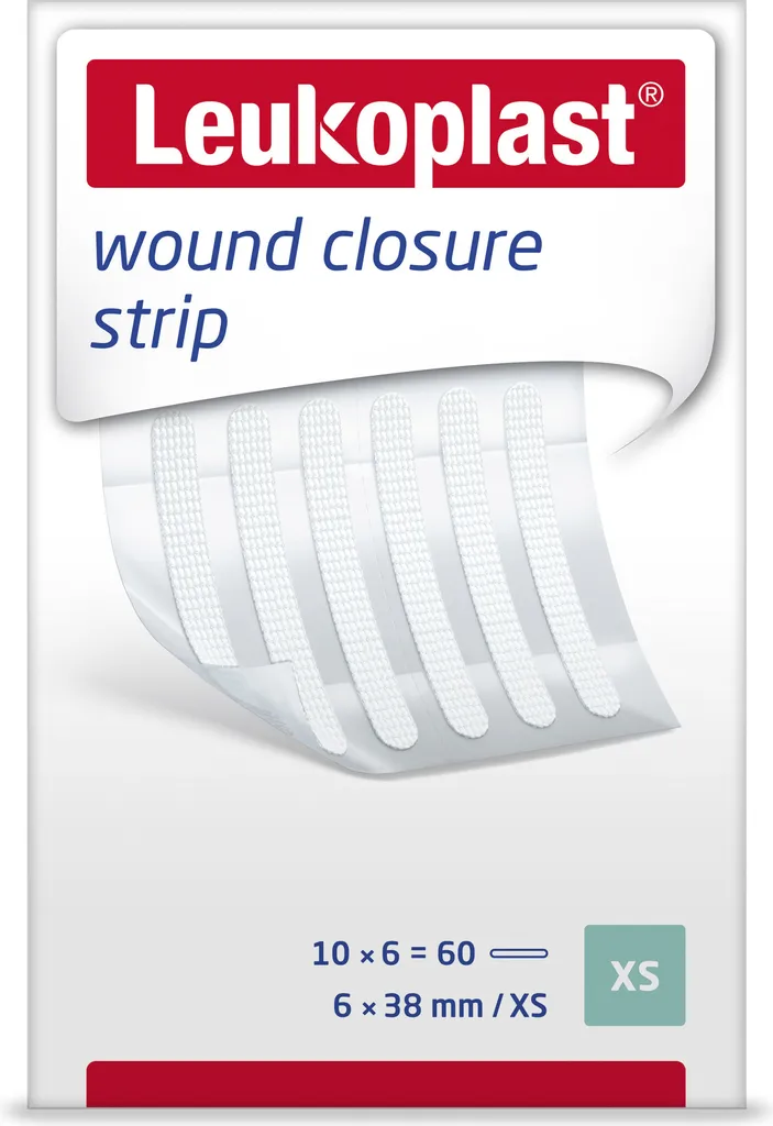 Leukoplast Strisce Chiusura Ferite 6x38mm Bianco 10x6 pz - Kit Sutura