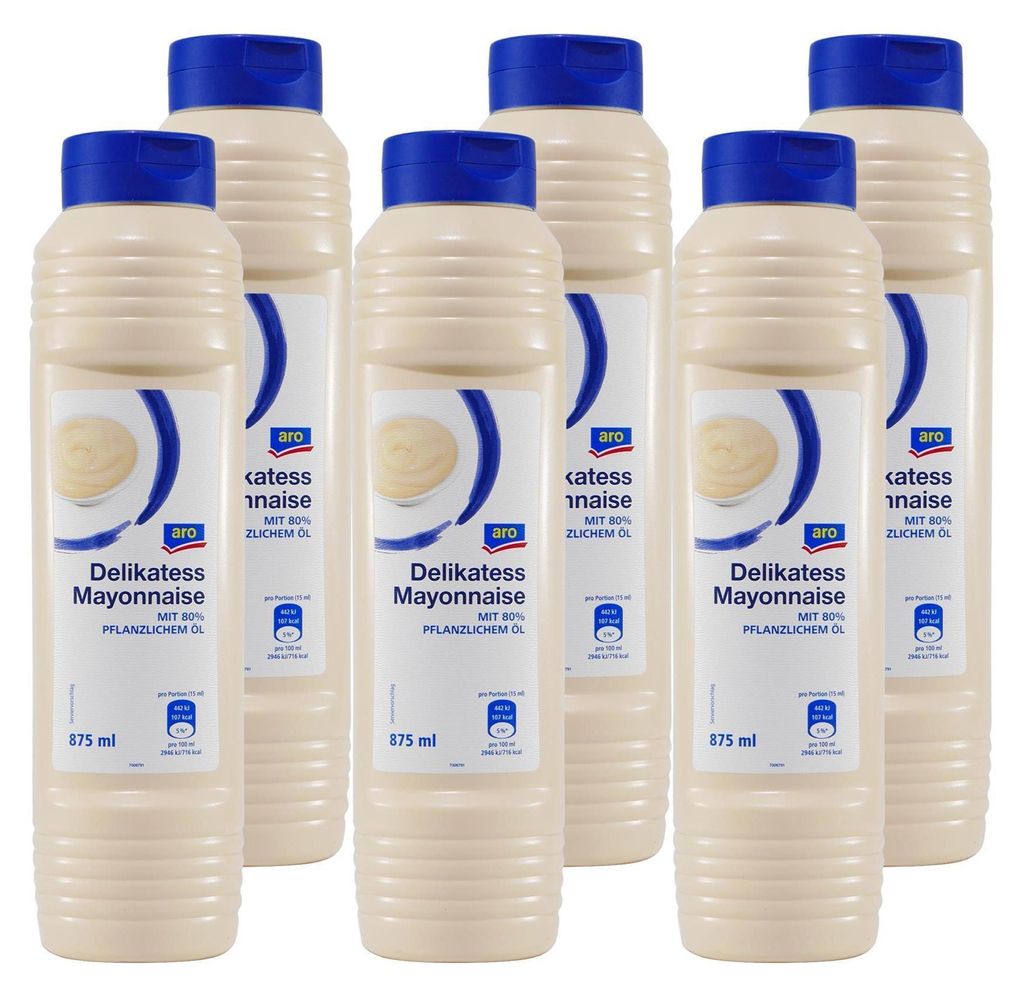 aro Delikatess Mayonnaise (10 x 0,875L) Produktbild 