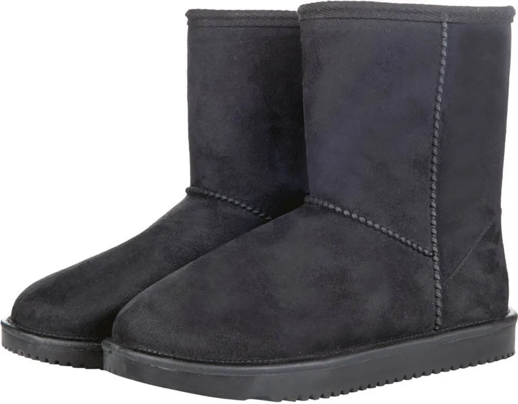 Bottes de cavalier HKM Davos Noir 34 pour l'écurie et le travail hiver