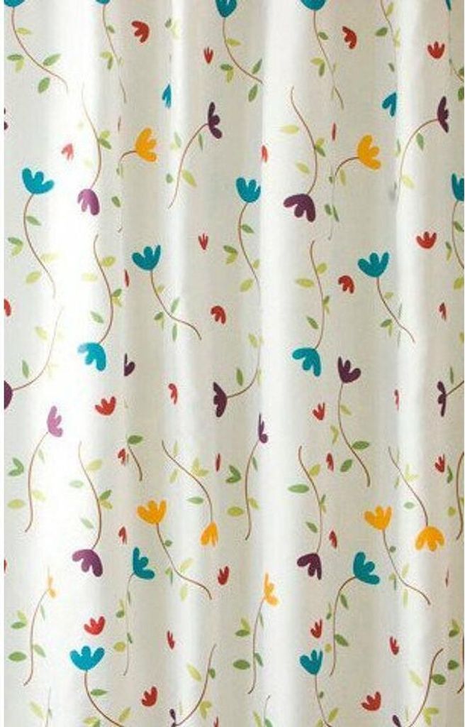 Duschvorhang 180x200cm, PE, Blumendekor