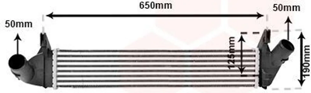Refroidisseur d'air DACIA SANDERO Turbo VAN WEZEL 15004006 alu-plastique
