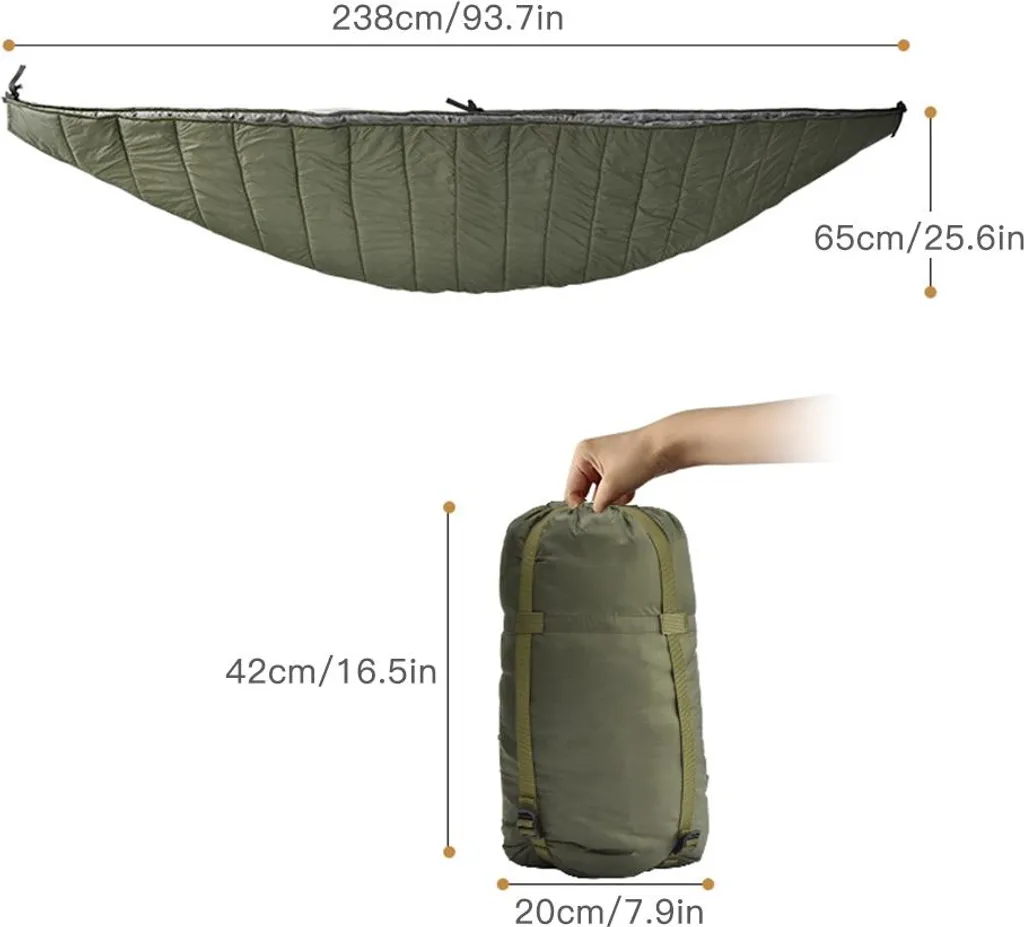 Amaca Sottotuta Termica: Underquilt Professionale per Campeggio e Trekking