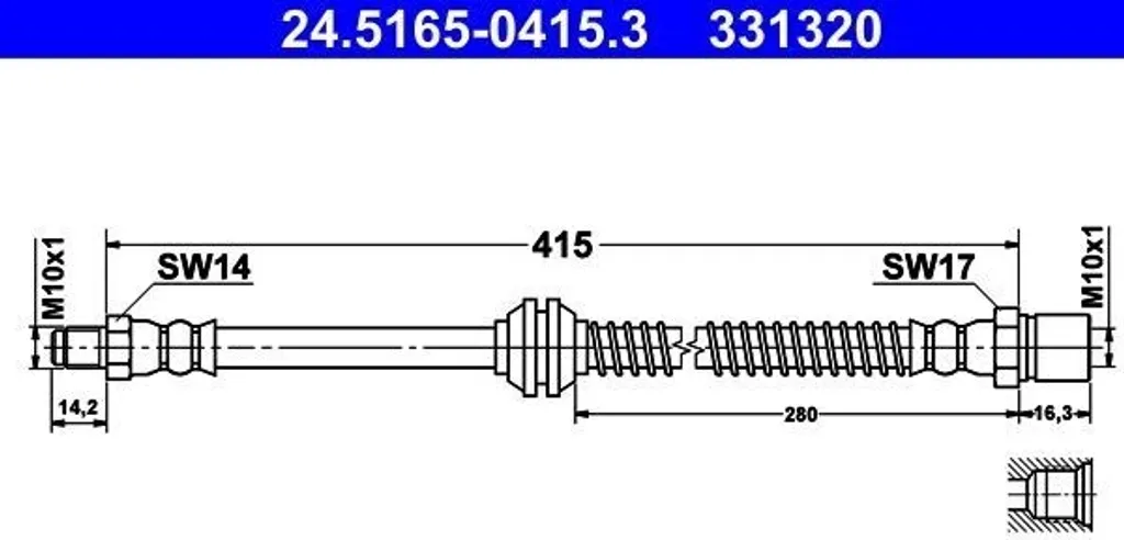 Réparation Freinage Porsche 944 968 - Tuyau de Remplacement Direct