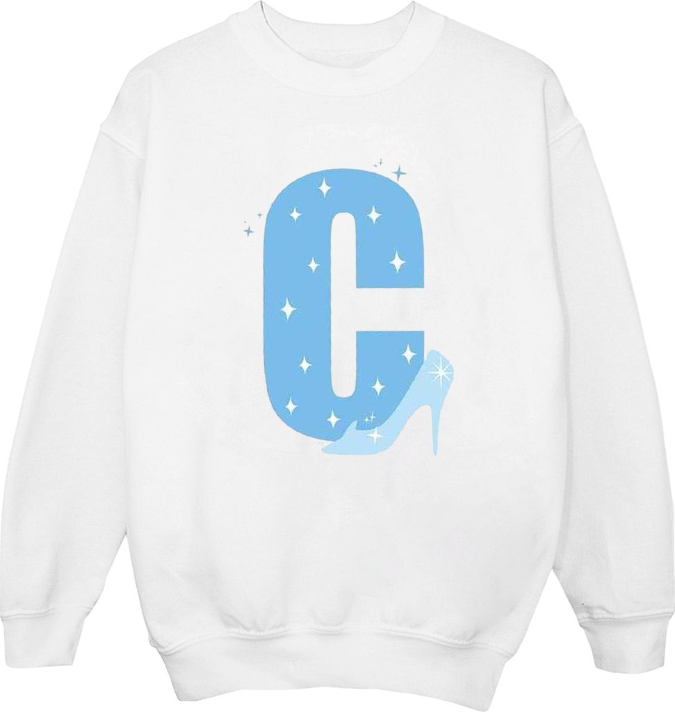 Disney - "Alphabet C Is For Cinderella" Sweatshirt für Herren BI43384 (L) (Weiß)