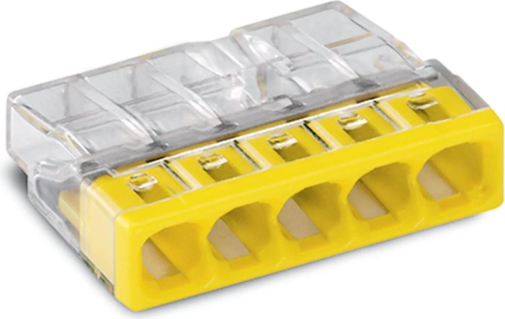 Borne de raccordement Wago COMPACT à 5 pôles, max. 2,5 mm², Image du produit 
