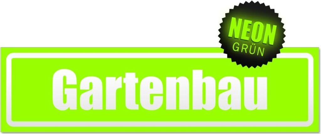 Gartenbau invertiert Magnetschild Schild magnetisch