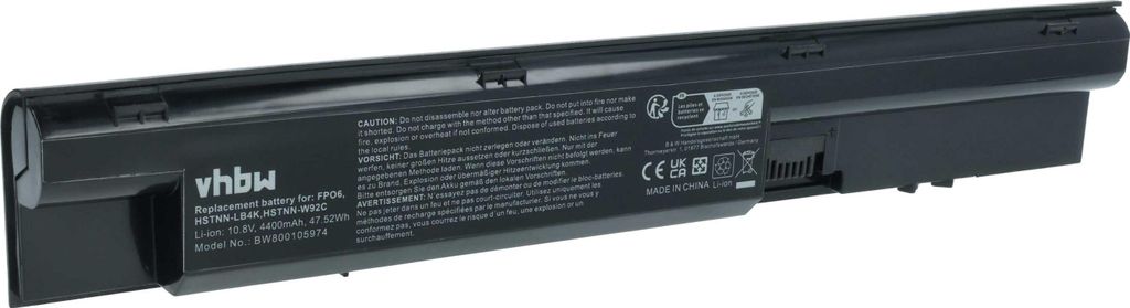 vhbw Akku kompatibel mit HP ProBook 470, 470 G1, 470 G0, Produktbild 