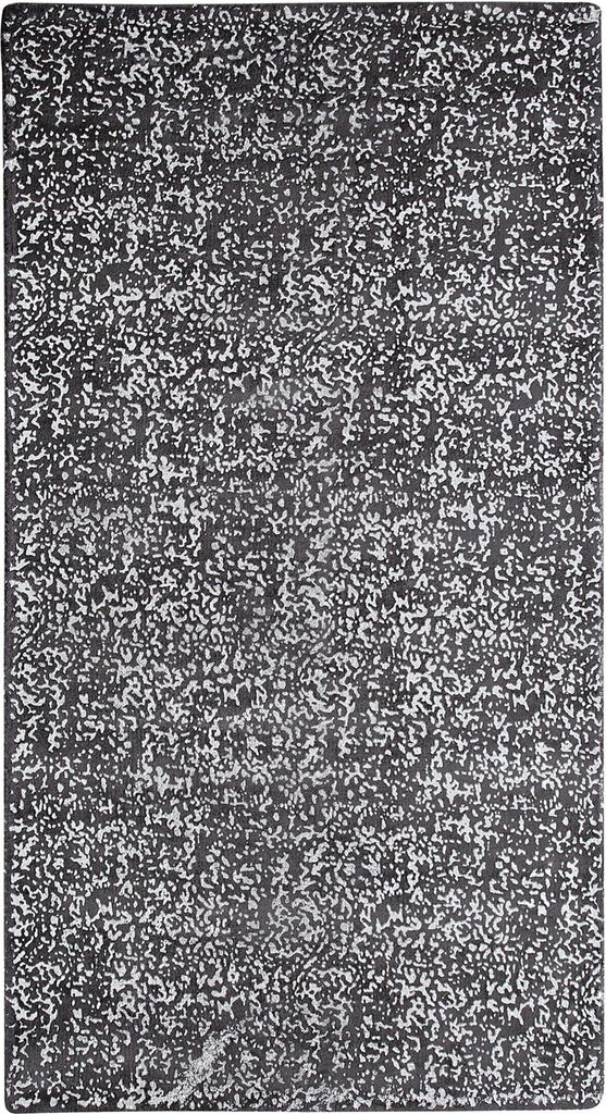 BELIANI Teppich Dunkelgrau Viskose 80 x 150cm abstraktes Muster in Silber Kurzflor rechteckig Zeitloser Stil Glamour Look