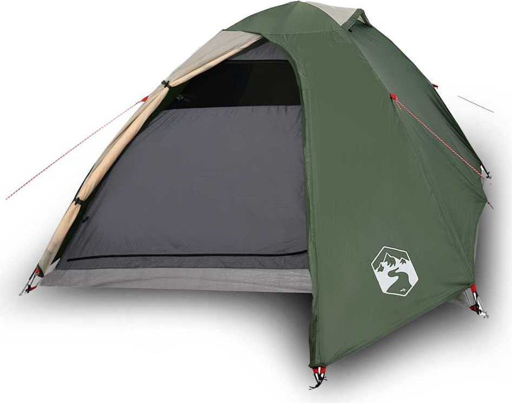vidaXL Kuppel-Campingzelt 3 Personen Grün Wasserdicht Produktbild 