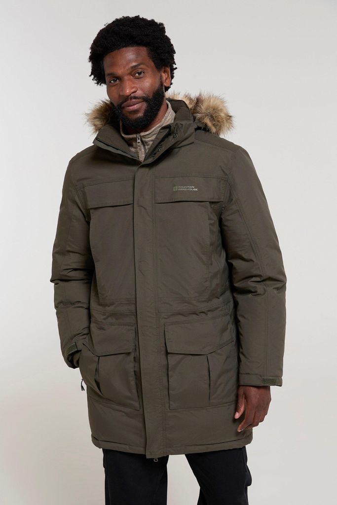 Mountain Warehouse - "Antarctic Extreme" Jacke, wasserfest für Herren MW1987 (XXS) (Dunkel-Khaki)