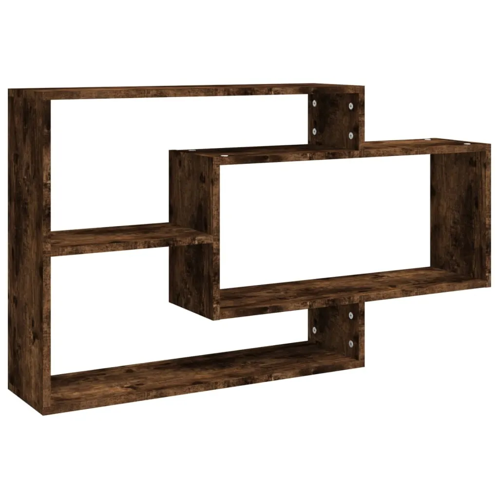 Libreria Sospesa Rovere Fumé vidaXL 104 cm - Arredo Parete Moderno