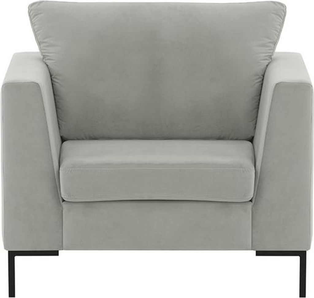 Sessel Gosena-Velluto 15-czarny - metal