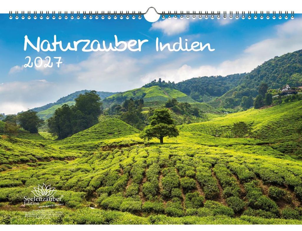 Naturzauber Indien DIN A3 Kalender für 2027 Reise Landschaft Natur Land Urlaub Strand - Seelenzauber