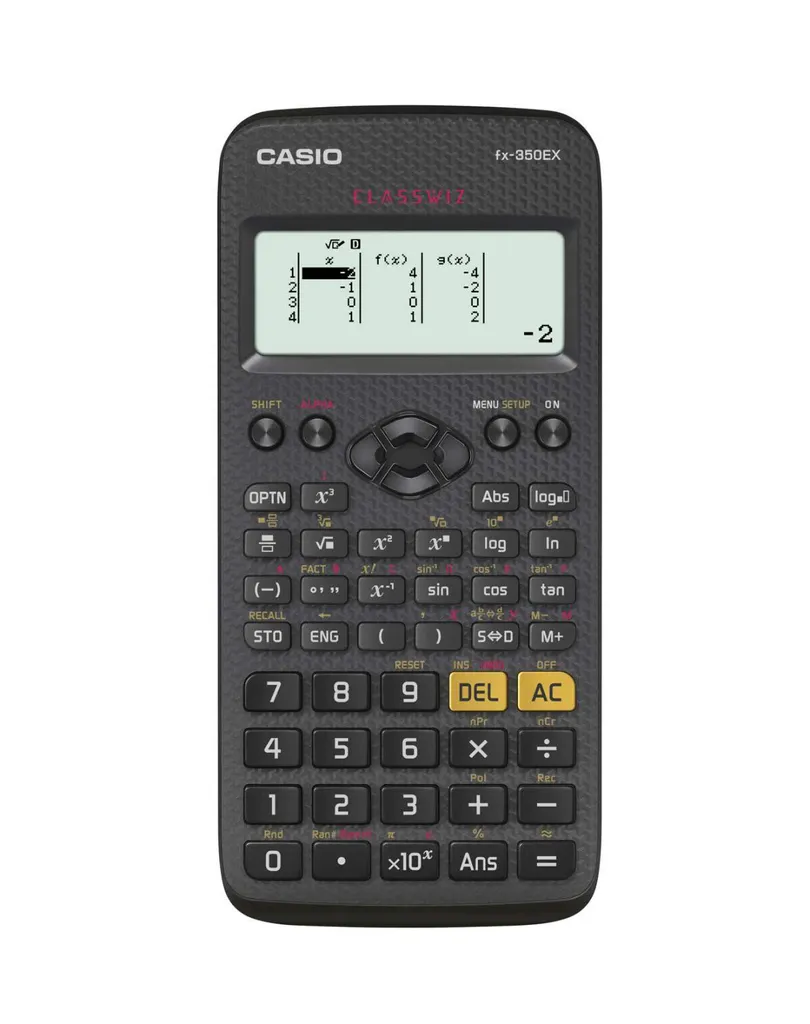 Calculatrice de Poche Scientifique Casio FX-350EX Classwiz Noire