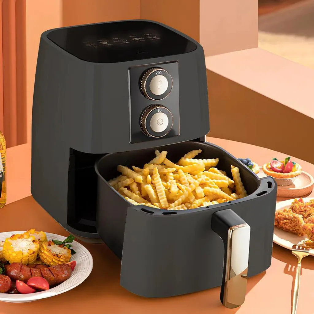 Airfryer 5L 1500W Tecnologia 360° | Friggitrice Aria Nera High-Tech
