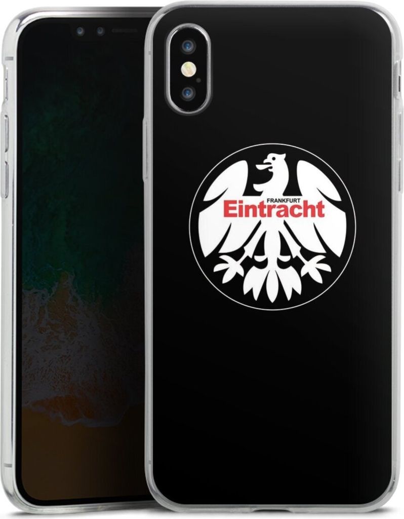 DeinDesign Slim Hülle für Apple iPhone X Silikon Case Ultra Dünn Handyhülle Eintracht Frankfurt Offizielles Lizenzprodukt SGE