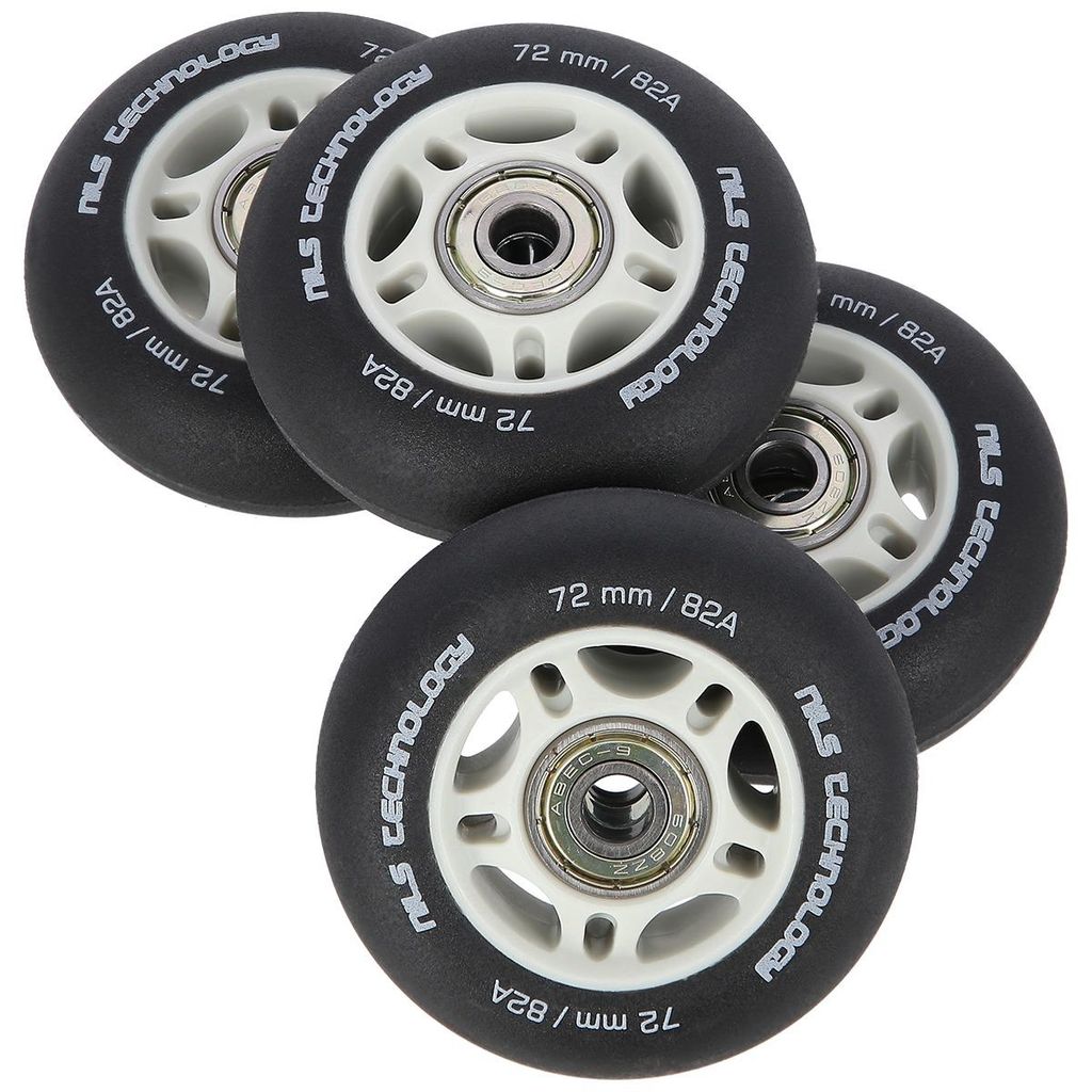 Pu 72x24 82a Nero Opaco (4 pezzi) + Abec-9 (8 pezzi) Set Immagine del prodotto 