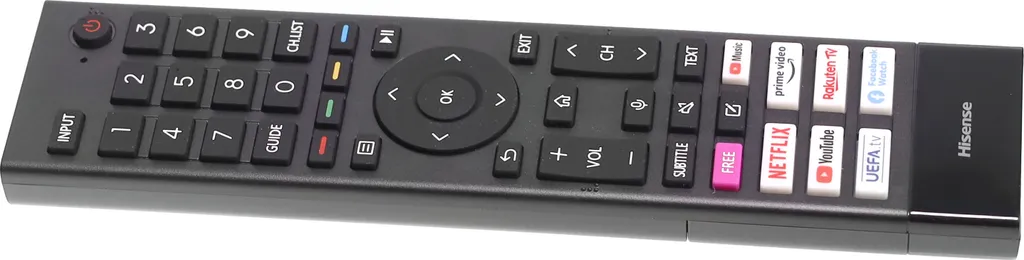 Télécommande de remplacement pour Hisense Smart TV 50E76GQ 55E76GQ Noire