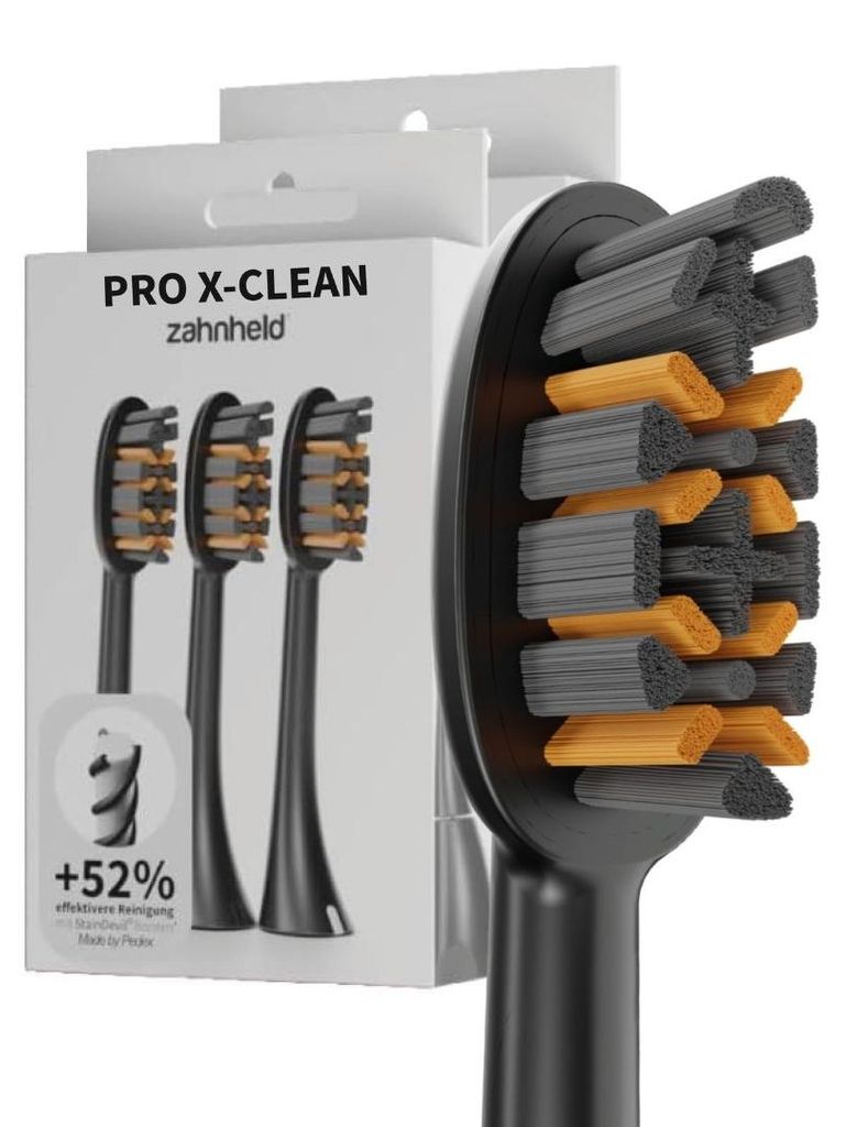 Zahnheld Bürstenkopf Ersatzbürsten Pro X-Clean - ideal für Produktbild 