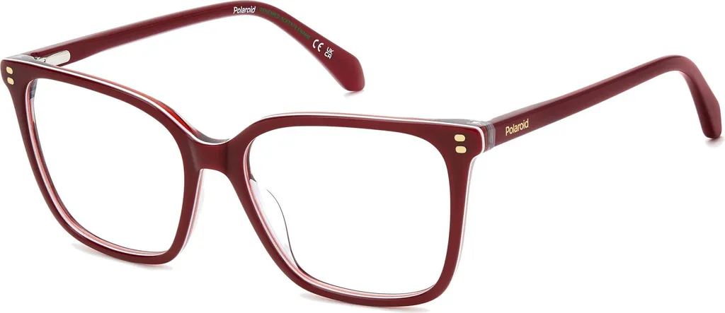Monture de lunettes pour femme Polaroid PLD D606 rouge taille 53mm