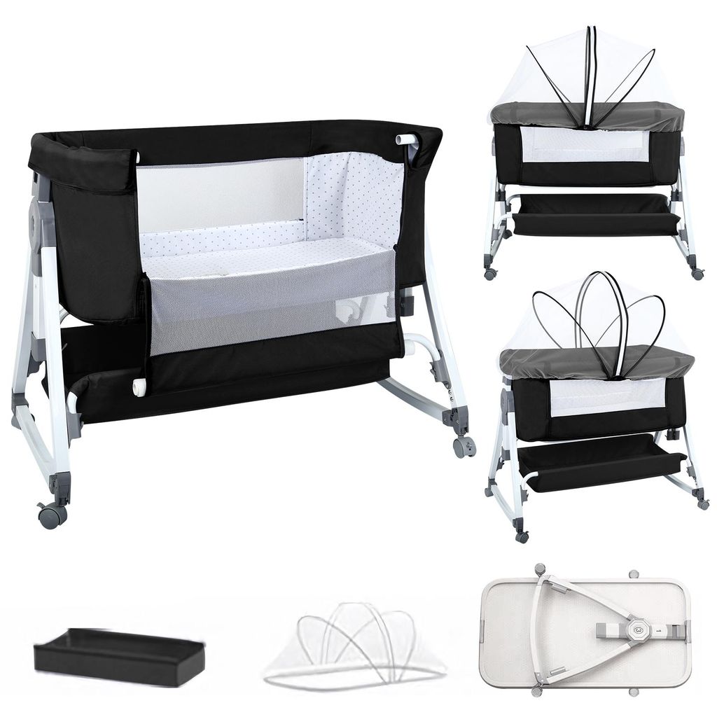 Beistellbett Babywiege freistehendes Babybett - mit Produktbild 
