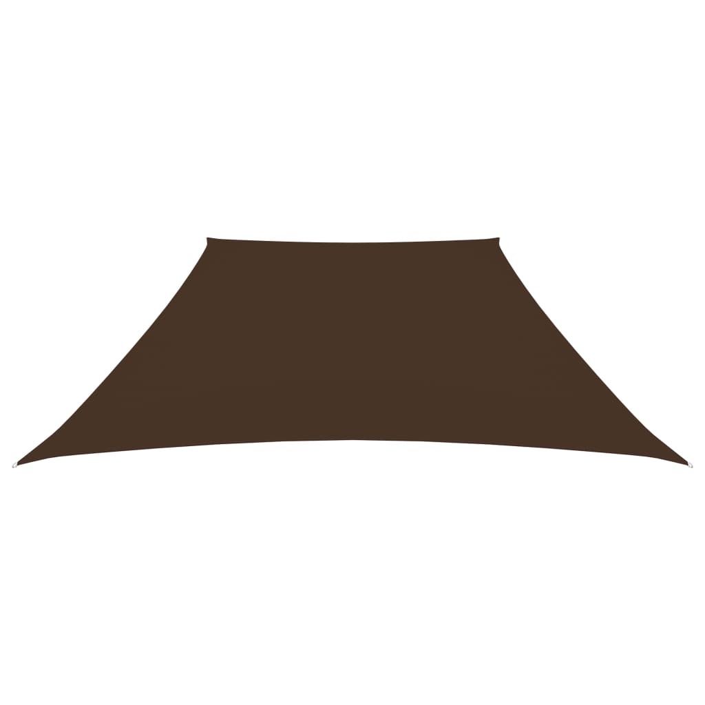 Parasole a Vela in Tela Oxford a Trapezio 2/4x3 m Marrone Immagine del prodotto 